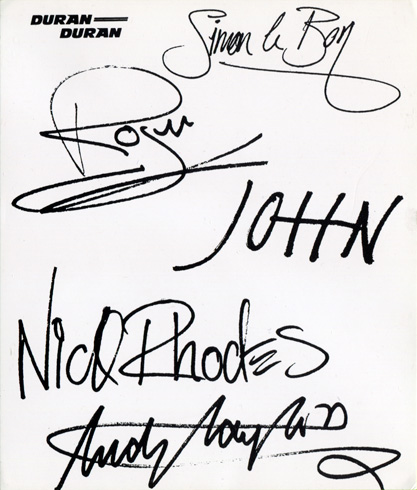 1981 Autograph Card