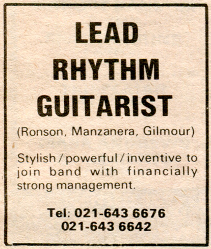 Melody Maker ad