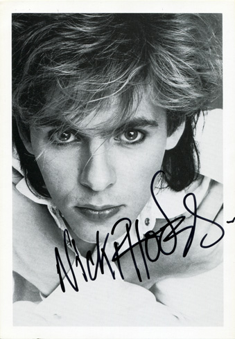 official fan club print signed by Nick Rhodes