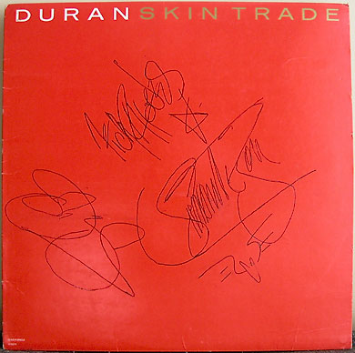 front of the picture sleeve signed